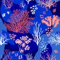 Corals seamless pattern