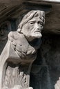 Corbel on the old building on Market Square in Lviv, Ukraine