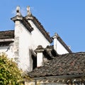 The corbie gable of Chinese folk houses Royalty Free Stock Photo