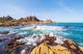 Corbiere Lighthouse on Jersey in Channel Islands