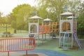 Corby, U.K. April 28, 2019 - empty playground, spring time