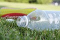 Corby, U.K., June 29, 2019 - empty plastic bottles garbage in the grass, zero waste, save planet