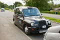 Corby, U.K., june 20, 2019 - typicalenglish taxi, black cab