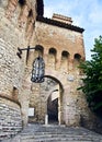 Corciano. Door entrance to the ancient village Royalty Free Stock Photo