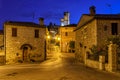 Corciano Umbria at twilight