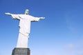 Corcovado Christ the Redeemer Blue Sky Horizontal Close-Up