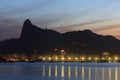 Corcovado Christ The Redeemer sunset night Rio de Janeiro