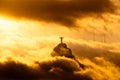 Corcovado Mountain with Christ the Redeemer Statue Royalty Free Stock Photo