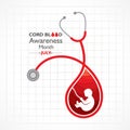 Cord Blood awareness month observed in July Every Year