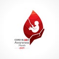 Cord Blood awareness month observed in July Every Year