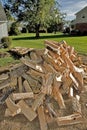 Cord of Split Firewood