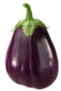 Cordate aubergine or eggplant  isolated Royalty Free Stock Photo