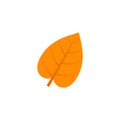 Cordate leaf flat icon