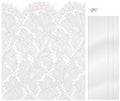 Corded Satin Lace Illustration with Ribbon and Bow