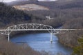 Cordell hull memorial bridge in carthage tennessee Royalty Free Stock Photo