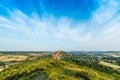 Cordes-sur-Ciel, France from eastern viewpoint