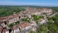 Cordes-sur-Ciel, a village in a hill Occitanie, Southern France