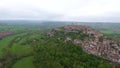 Cordes-sur-Ciel, a village in a hill Occitanie, Southern France