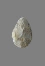 Cordiform biface from Middle Palaeolithic Era Royalty Free Stock Photo