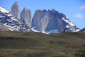 Cordillera Paine in Torres del Paine National Park. Chile