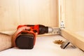 Cordless drill Royalty Free Stock Photo