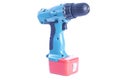 Cordless Drill Over White Background