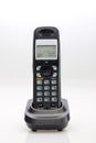 Cordless phone in cradle Royalty Free Stock Photo