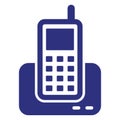 Cordless phone Isolated Vector Icon fully editable Royalty Free Stock Photo