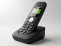 Cordless phone isolated on white background Royalty Free Stock Photo