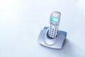 Cordless phone on a table Royalty Free Stock Photo