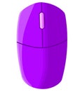 cordless purple mouse illustration