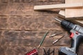 Cordless screwdriver Royalty Free Stock Photo