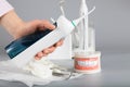 Cordless water flosser. Royalty Free Stock Photo