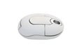 Cordless white computer mouse Royalty Free Stock Photo