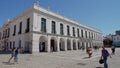 Cordoba, Tourists and locals passing Museo Provincial De La Memoria