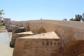 Cordoba, roman bridge. The Great Mosque or Mezquita famous interior in Cordoba, Spain Royalty Free Stock Photo