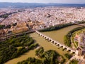 Cordoba with Roman Bridge over the Guadalquivir and the Mosque-Cathedral