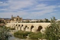 Cordoba Roman bridge, river and old town