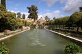 Cordoba Spain. The formal gardens of the Mezquita.