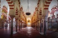 Arches and Columns of Hypostyle Prayer Hall at Mosque-Cathedral of Cordoba - Cordoba, Andalusia, Spain Royalty Free Stock Photo