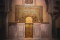 Mihrab right door (Bab al Sabat) at Mosque-Cathedral of Cordoba Interior - Cordoba, Andalusia, Spain Royalty Free Stock Photo