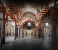 White and Red Multifoil Arch at Al-Hakam II Expasion area of Mosque-Cathedral of Cordoba - Cordoba, Andalusia, Spain