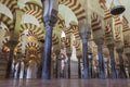 CORDOBA - SPAIN - JUNE 10, 2016 :Arches Pillars Mezquita Cordoba