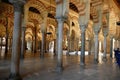 Arabic columns in the prayer hall of the former mosque