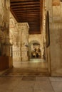 Arabic columns in the prayer hall of the former mosque