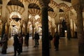 Arabic columns in the prayer hall of the former mosque