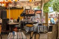 Cafe pavilion at the Feria festival in Cordoba, Spain