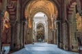 Interior of La Mesquita Cathedral, Cordoba, Spain