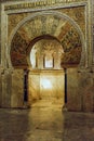 Interior of La Mesquita Cathedral, Cordoba, Spain