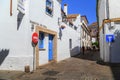 Streets of the medieval San Basilio district in Cordoba, Spain Royalty Free Stock Photo